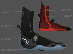 XCEL MEN'S INFINITI SPLIT TOE 5MM -Surfcorner Store xcel calzari infinti split toe 5mm 2